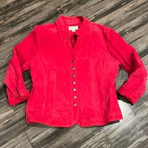 Leather blazer CJ Banks size 1x